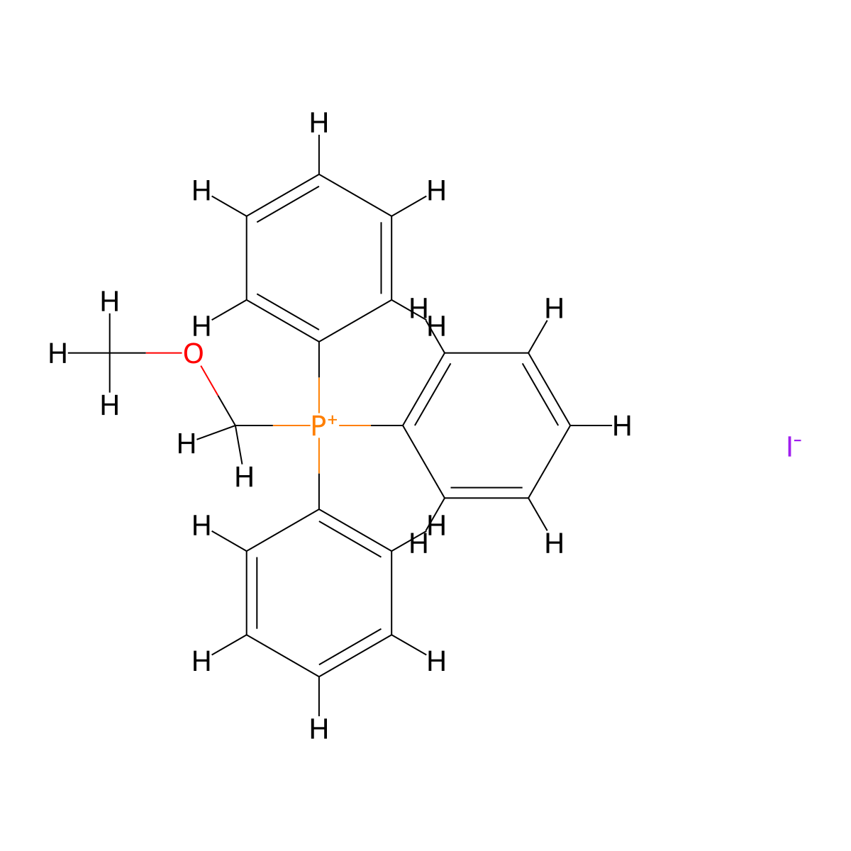 (Methoxymethyl)triphenylphosphonium iodide molecular structure, CAS 68305-75-9