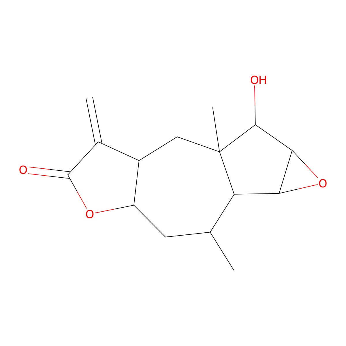 Amaralin from helenium amarum molecular structure, CAS 6831-10-3