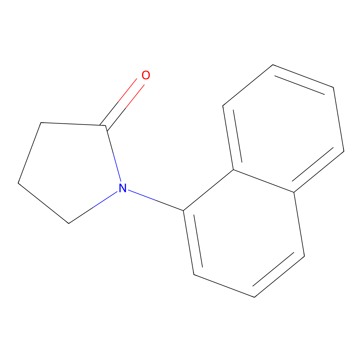 1-(Naphthalen-1-yl)pyrrolidin-2-one molecular structure, CAS 6831-28-3
