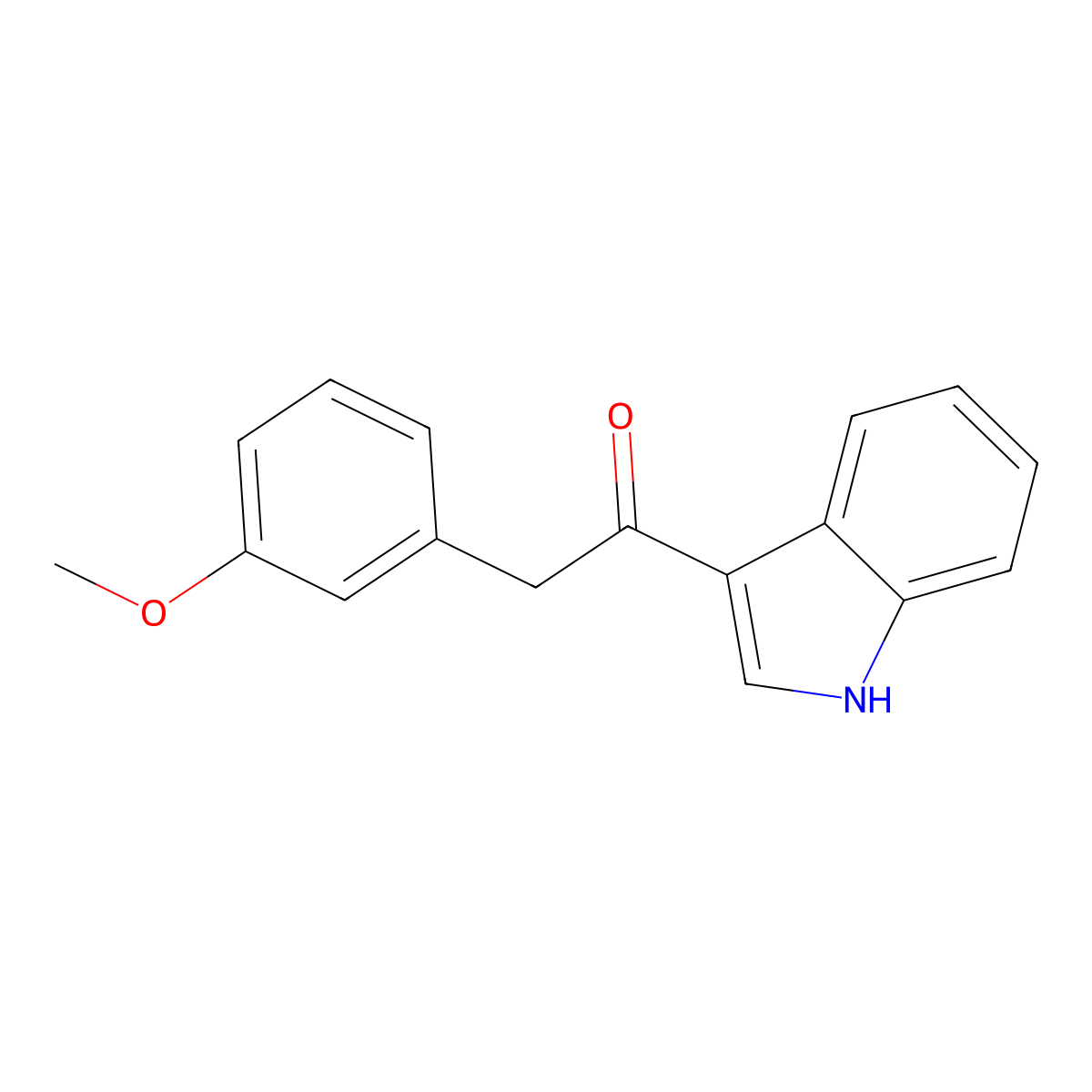 1-(1h-Indol-3-yl)-2-(3-methoxyphenyl)ethanone molecular structure, CAS 6831-41-0