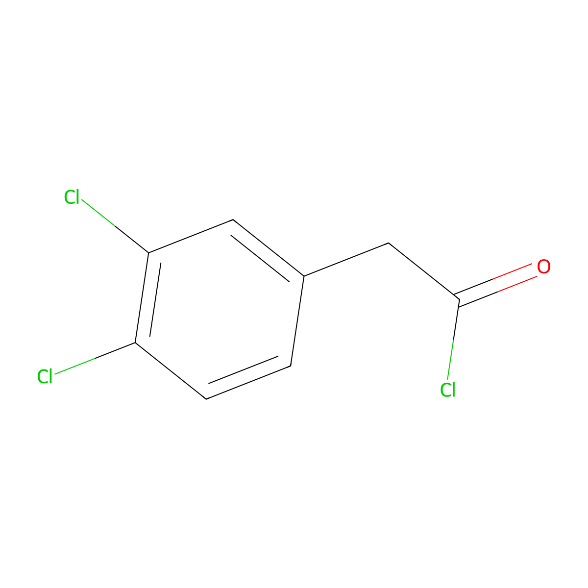 2-(3,4-Dichlorophenyl)acetyl chloride molecular structure, CAS 6831-55-6