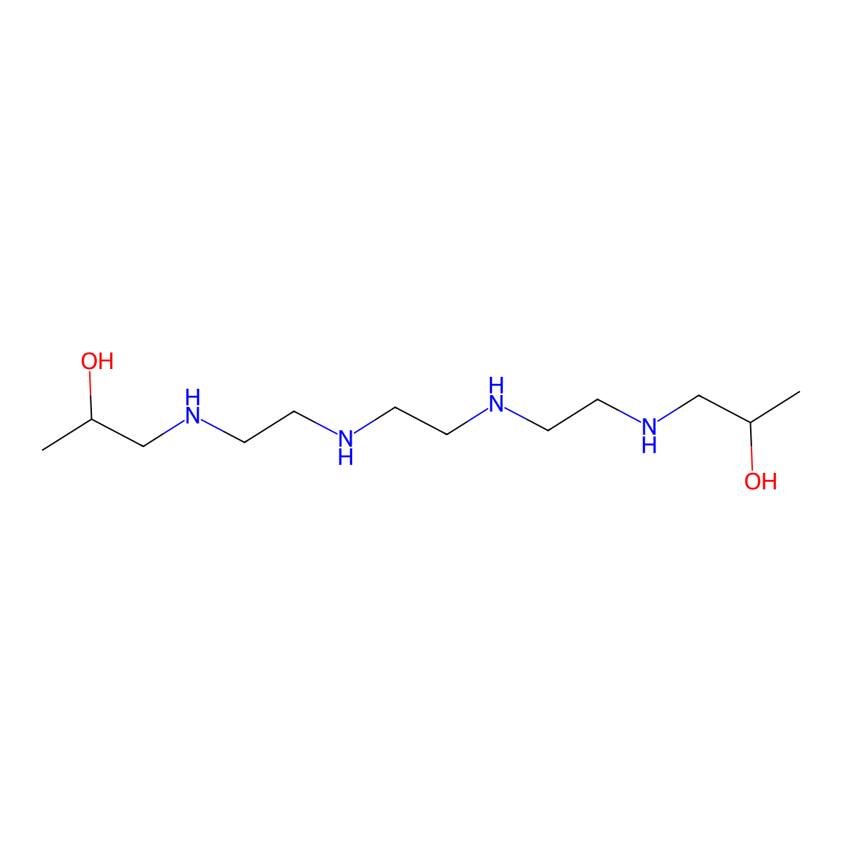 4,7,10,13-Tetraazahexadecane-2,15-diol molecular structure, CAS 68310-62-3