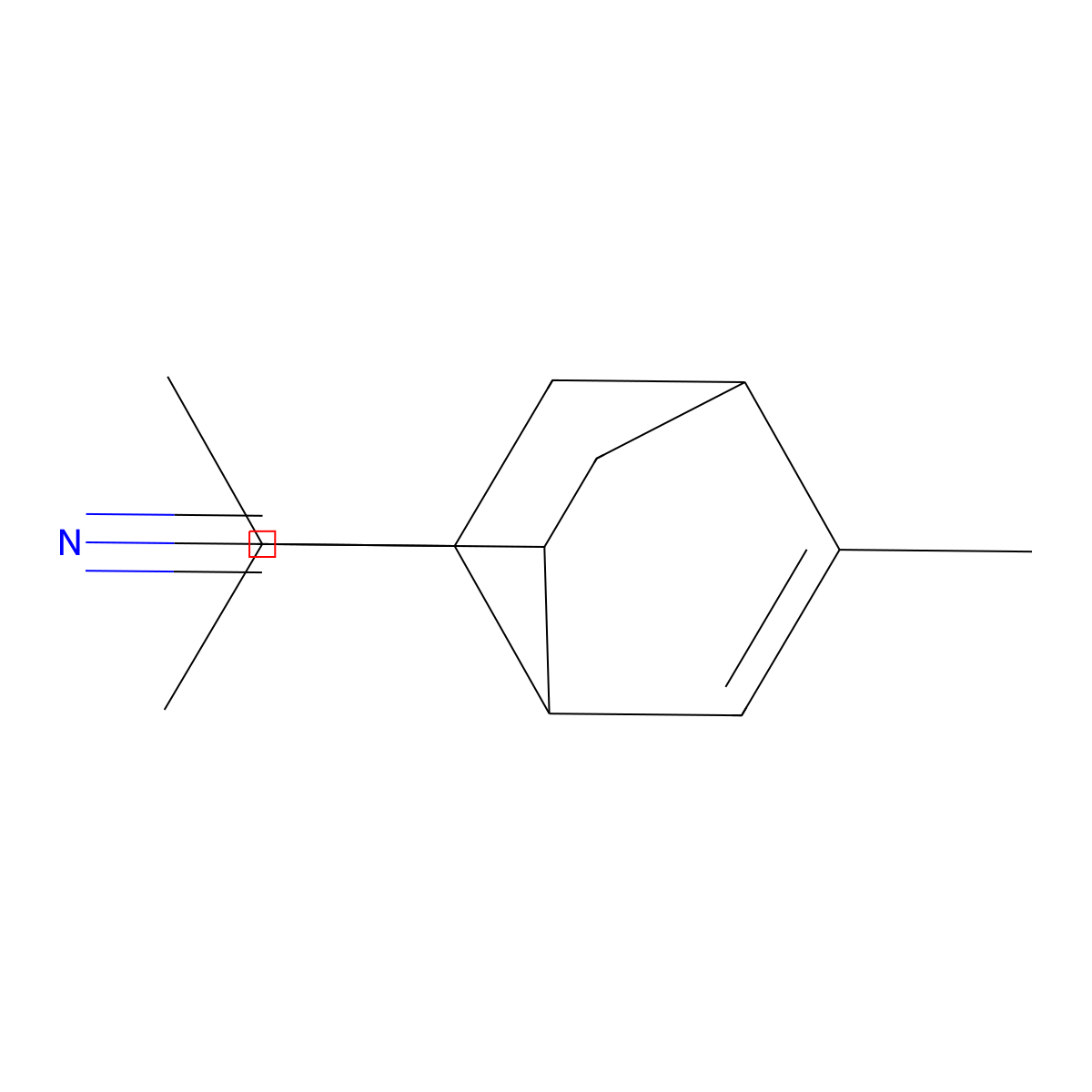 Bicyclo[2.2.2]oct-5-ene-2-carbonitrile, 5-methyl-7-(1-methylethyl)- molecular structure, CAS 68311-05-7