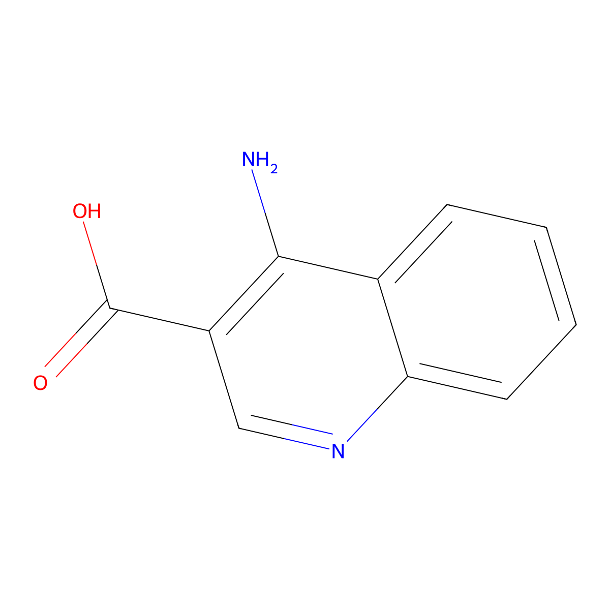 4-aminoquinoline-3-carboxylic Acid molecular structure, CAS 68313-46-2