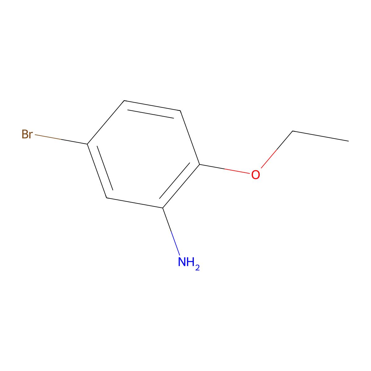 5-Bromo-2-ethoxyaniline molecular structure, CAS 68319-86-8
