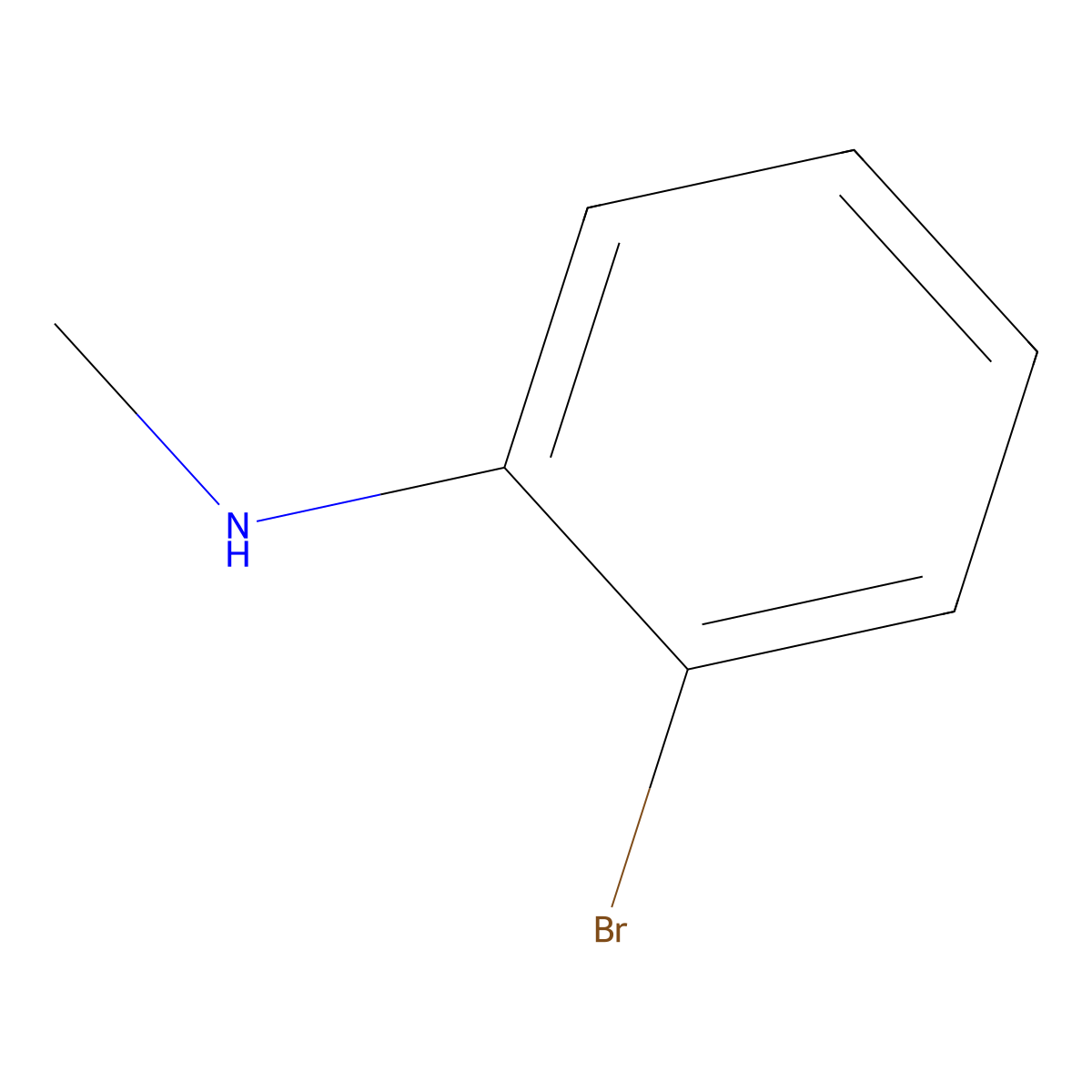 2-Bromo-N-methylaniline molecular structure, CAS 6832-87-7