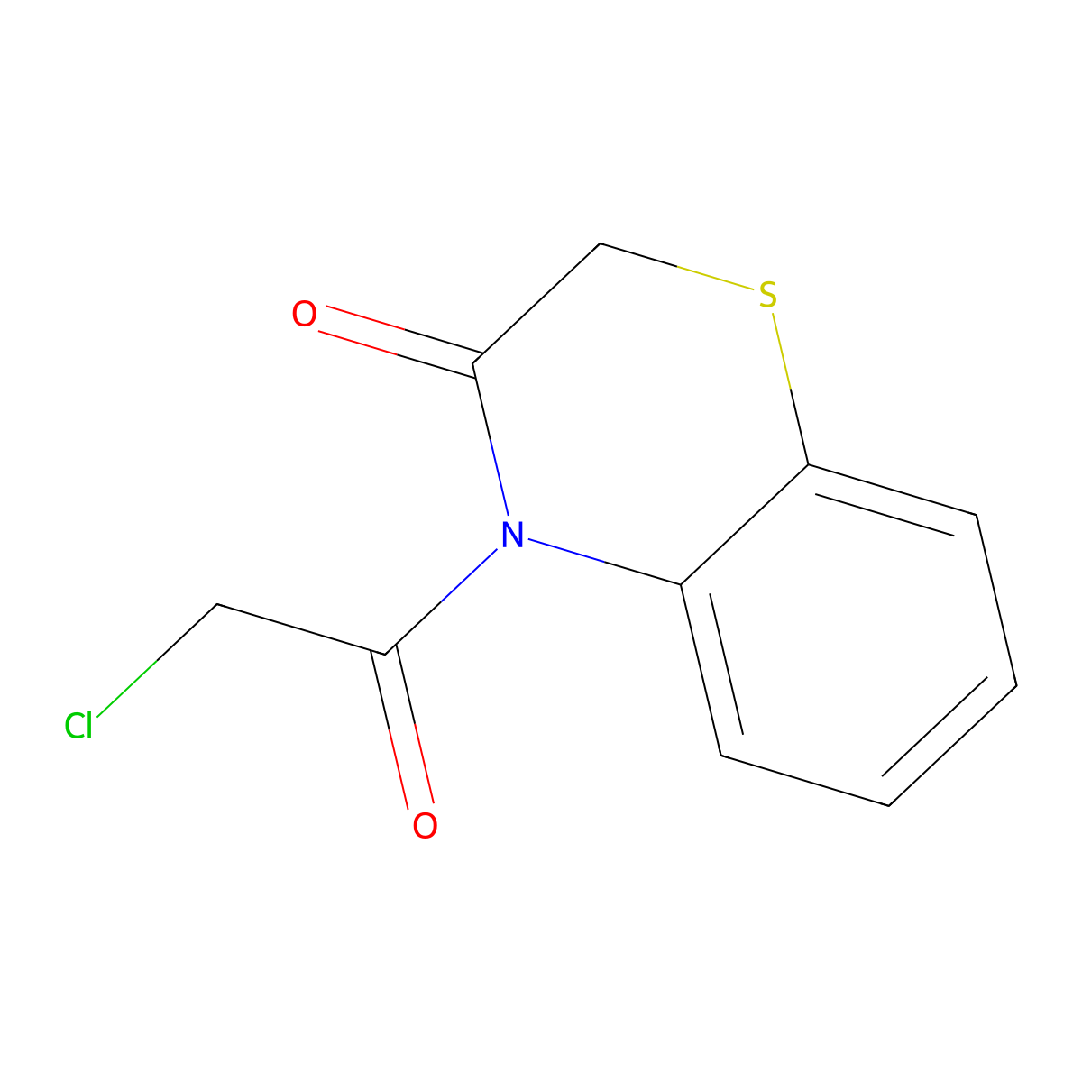 4-(2-Chloroacetyl)-2h-1,4-benzothiazin-3(4h)-one molecular structure, CAS 68321-41-5