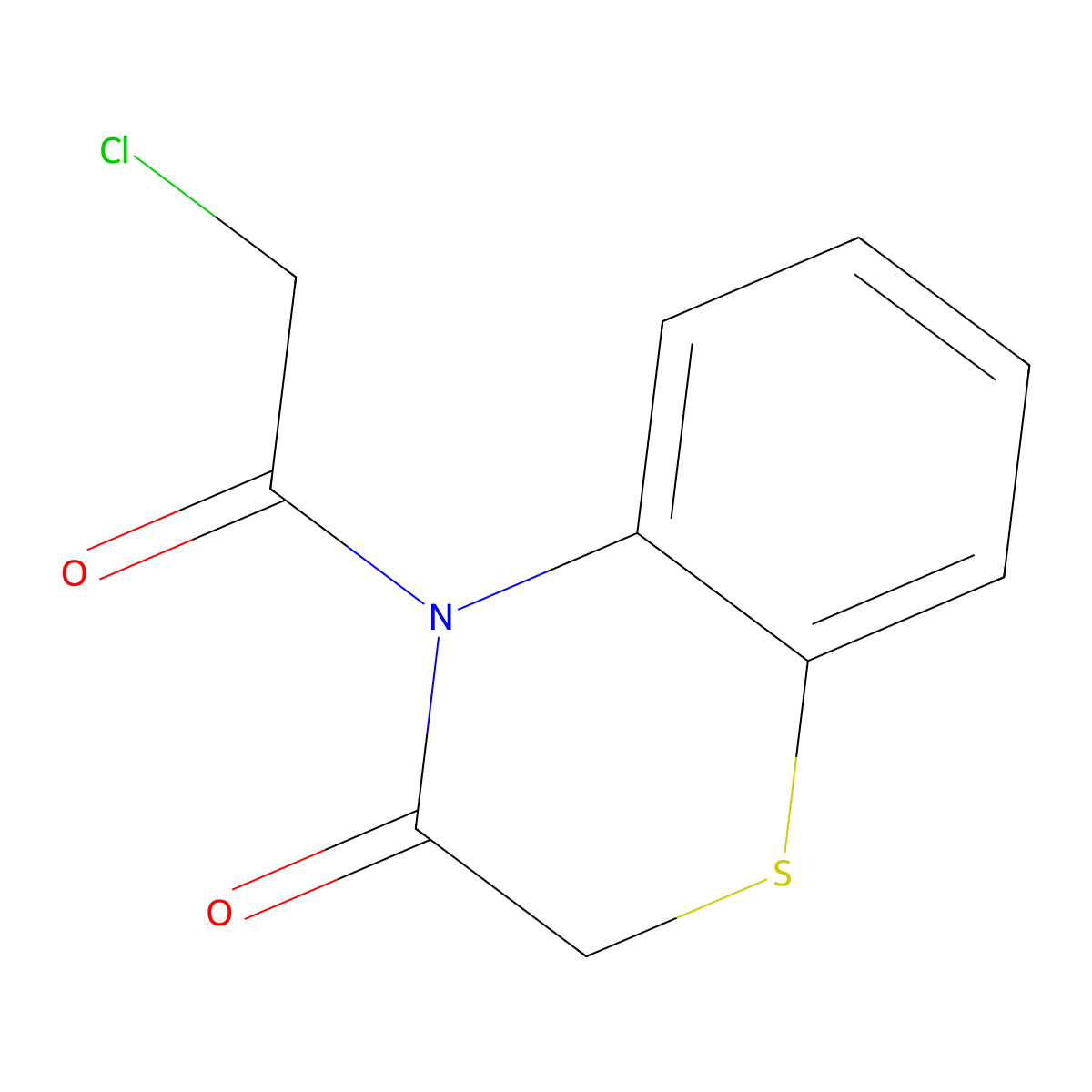 4-(2-Chloroacetyl)-2h-1,4-benzothiazin-3(4h)-one molecular structure, CAS 68321-41-5