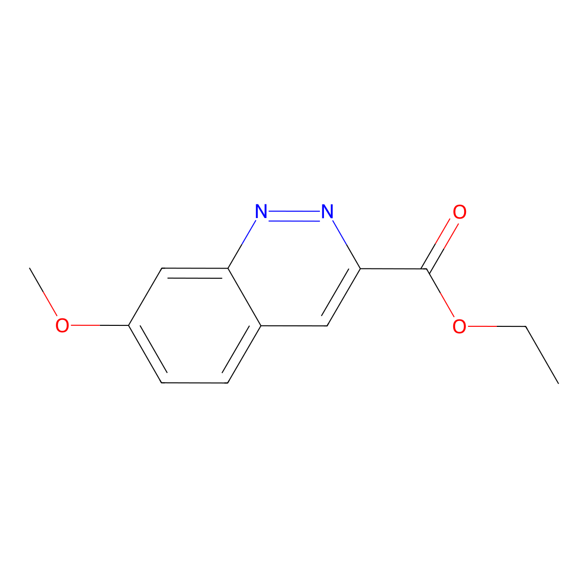 Ethyl 7-methoxycinnoline-3-carboxylate molecular structure, CAS 68321-73-3