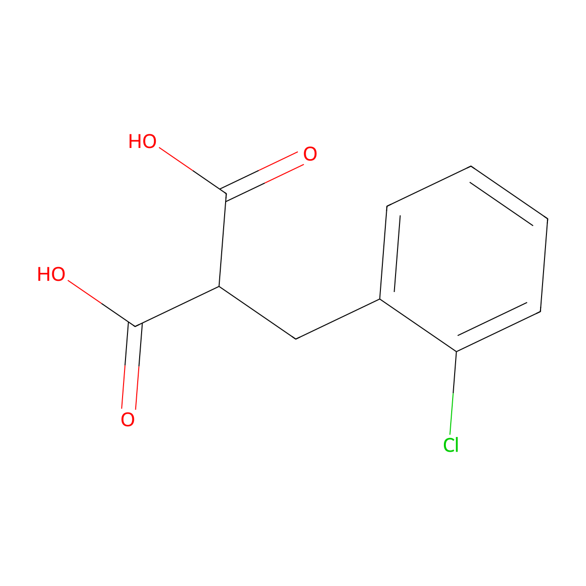 2-(2-Chlorobenzyl)malonic acid molecular structure, CAS 683215-17-0