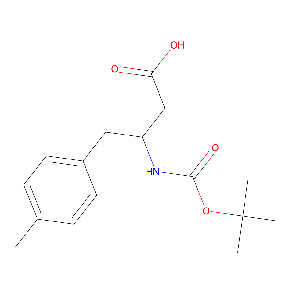 3-(Boc-amino)-4-(4-methylphenyl)butyric Acid molecular structure, CAS 683219-72-9