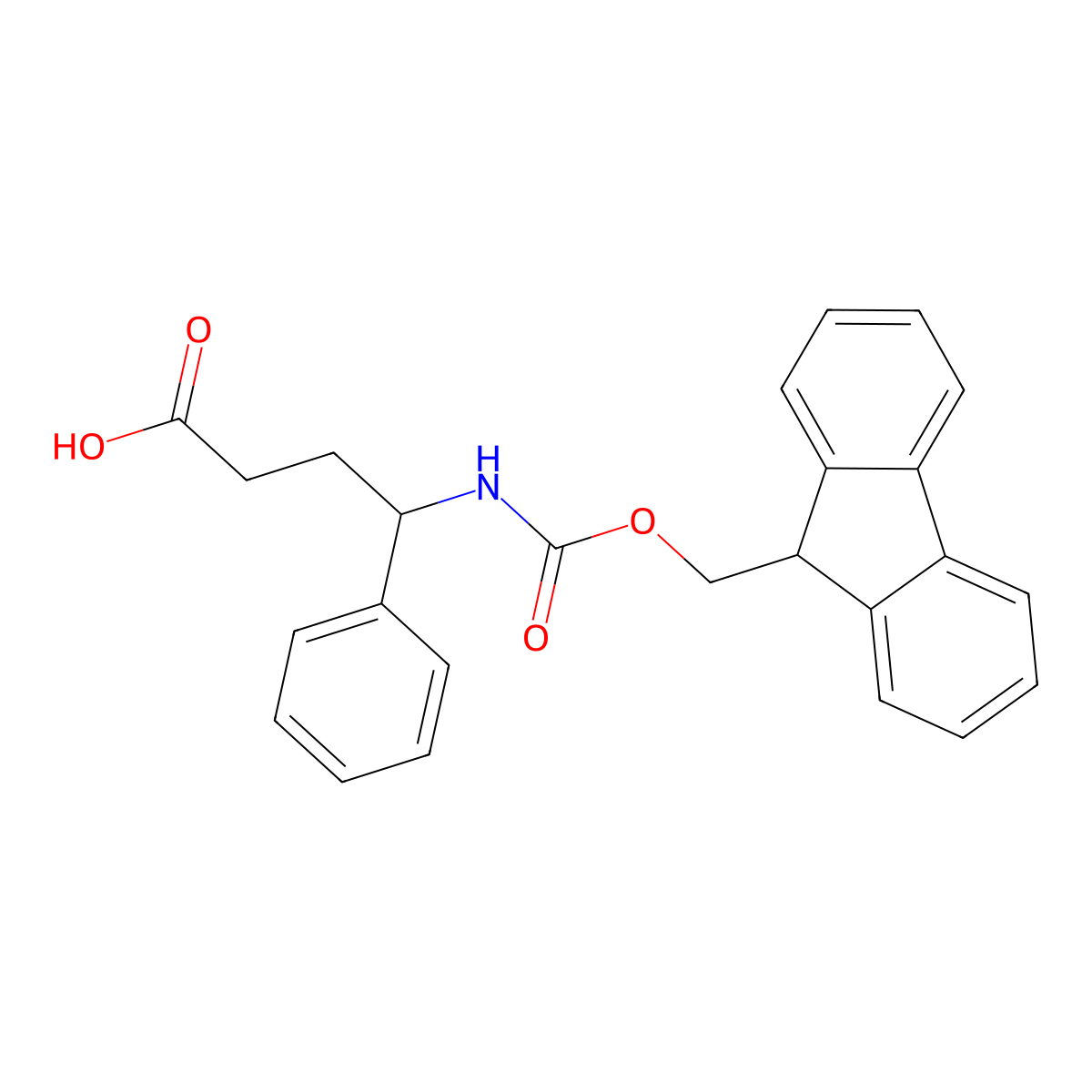 4-({[(9H-fluoren-9-yl)methoxy]carbonyl}amino)-4-phenylbutanoic acid molecular structure, CAS 683219-94-5