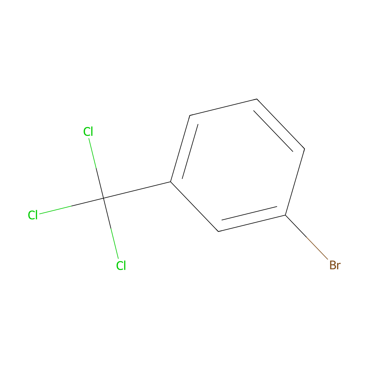 1-Bromo-3-(trichloromethyl)benzene molecular structure, CAS 68322-87-2