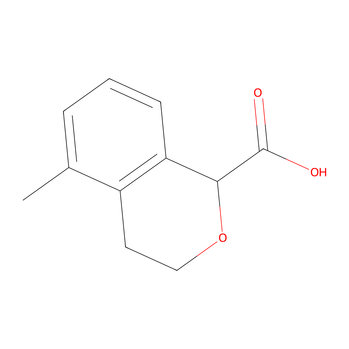 5-Methyl-3,4-dihydro-1H-2-benzopyran-1-carboxylic acid molecular structure, CAS 683222-15-3