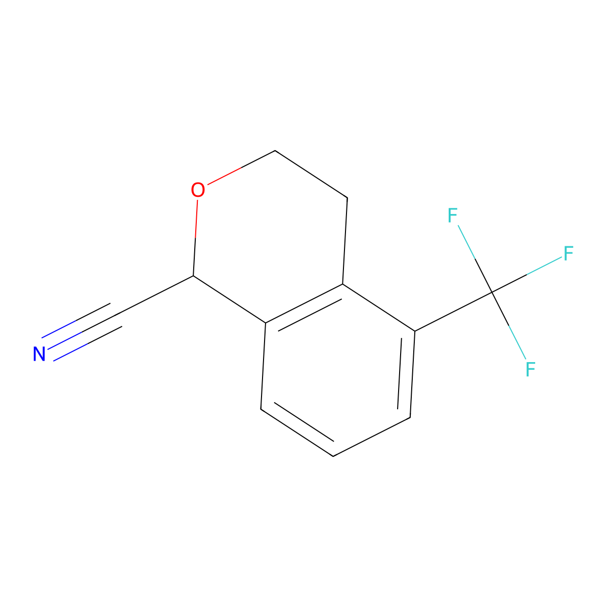 5-(Trifluoromethyl)isochroman-1-carbonitrile molecular structure, CAS 683222-25-5