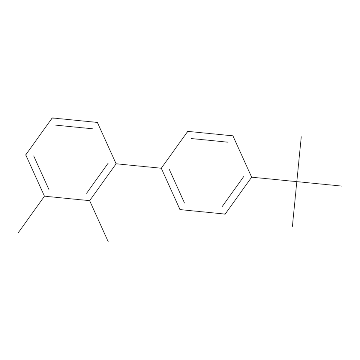 4-tert-Butyl-2',3'-dimethylbiphenyl molecular structure, CAS 683229-37-0