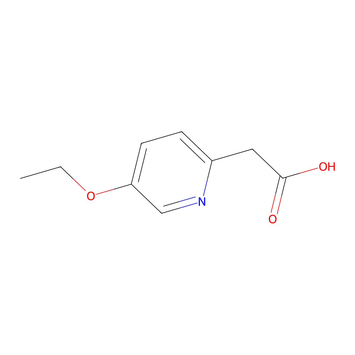 2-(5-Ethoxypyridin-2-yl)acetic acid molecular structure, CAS 683233-70-7