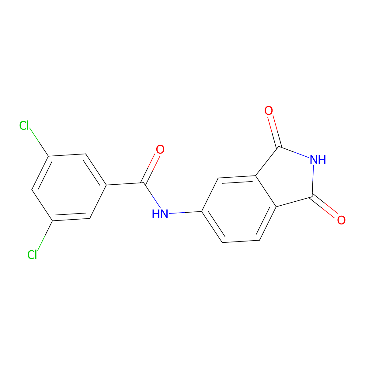 3,5-dichloro-N-(1,3-dioxoisoindol-5-yl)benzamide molecular structure, CAS 683235-21-4