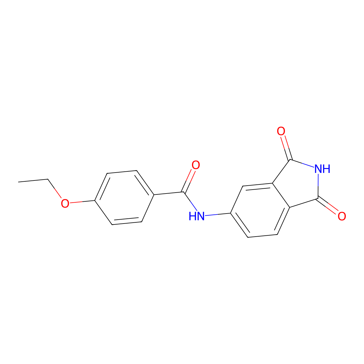 N-(1,3-dioxoisoindolin-5-yl)-4-ethoxybenzamide molecular structure, CAS 683235-25-8