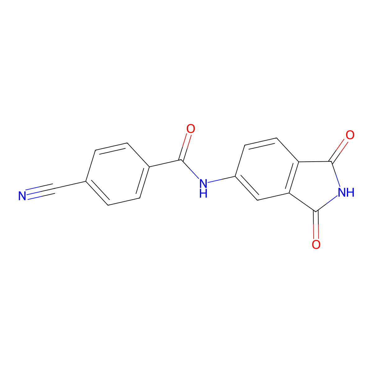 4-cyano-N-(1,3-dioxoisoindolin-5-yl)benzamide molecular structure, CAS 683235-33-8