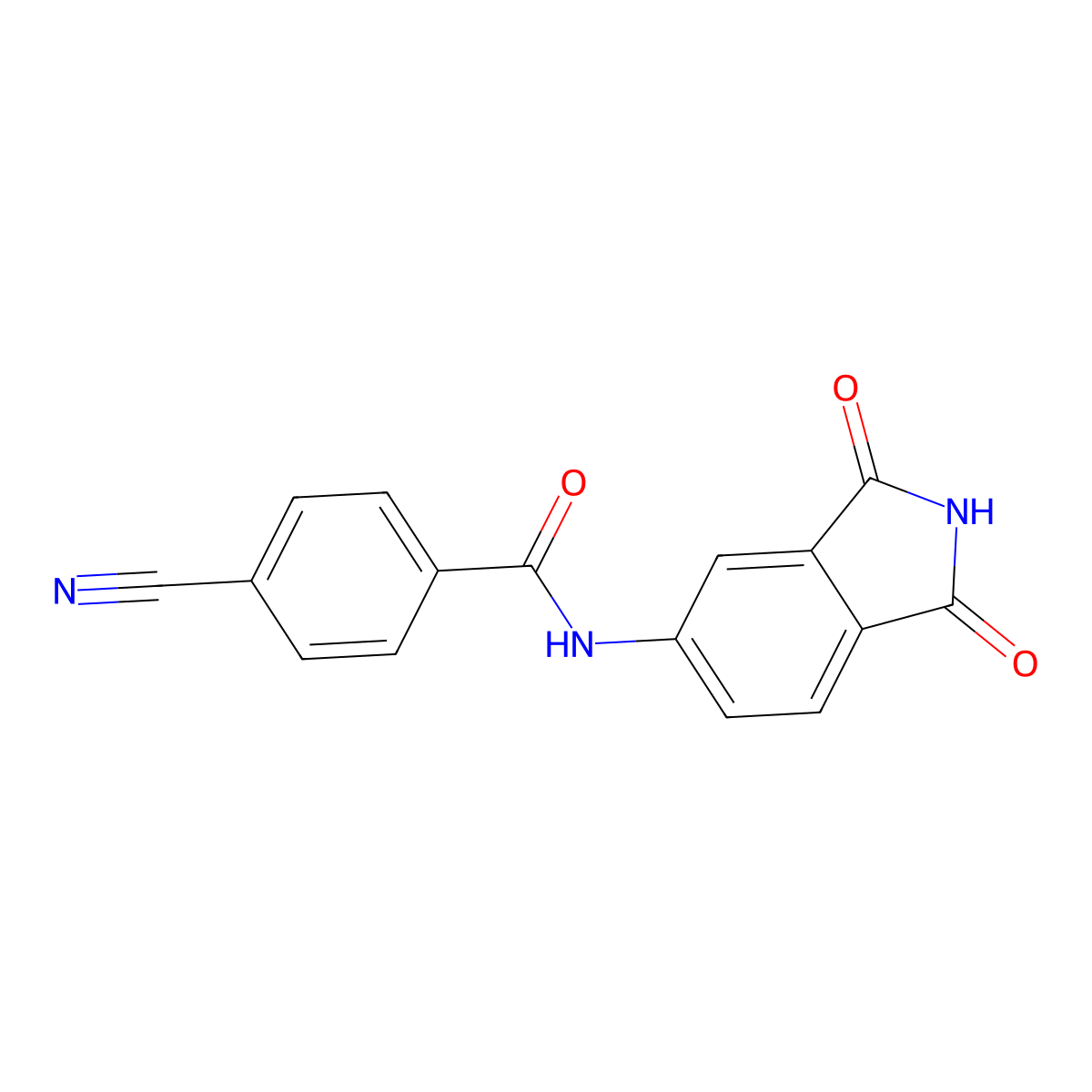 4-cyano-N-(1,3-dioxoisoindolin-5-yl)benzamide molecular structure, CAS 683235-33-8