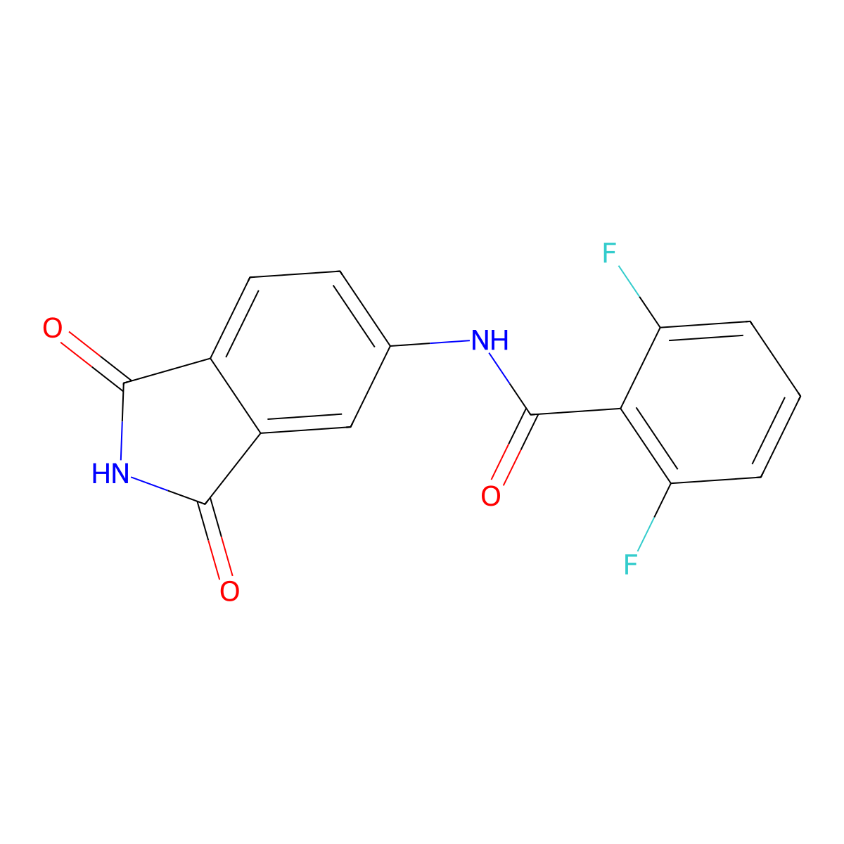 N-(1,3-dioxoisoindolin-5-yl)-2,6-difluorobenzamide molecular structure, CAS 683235-45-2