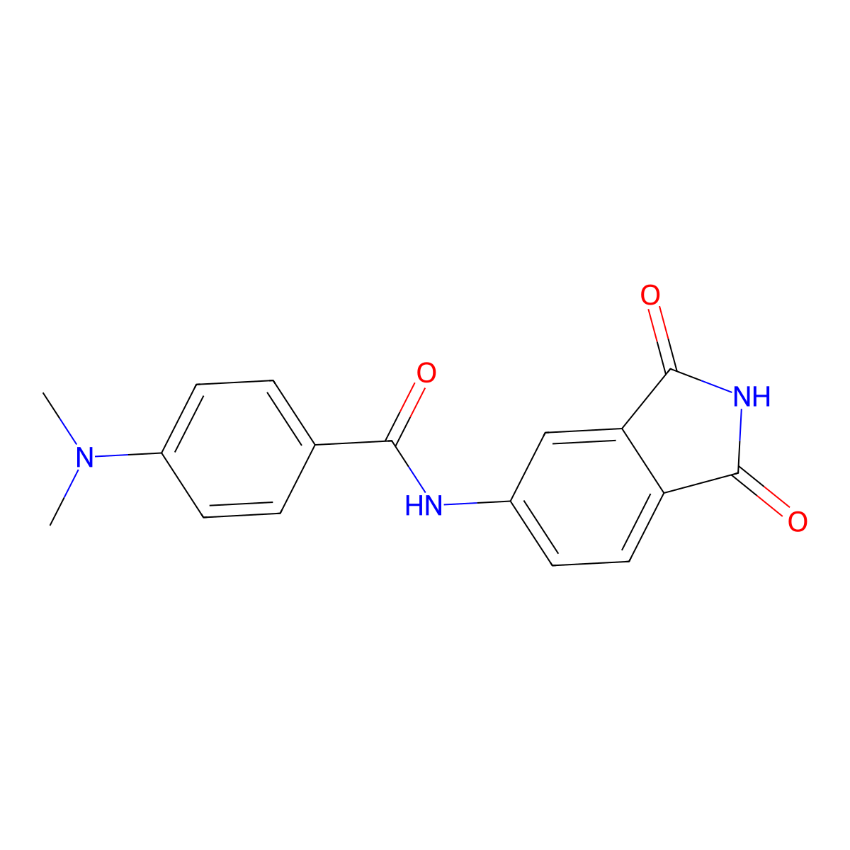 4-(dimethylamino)-N-(1,3-dioxoisoindolin-5-yl)benzamide molecular structure, CAS 683235-56-5