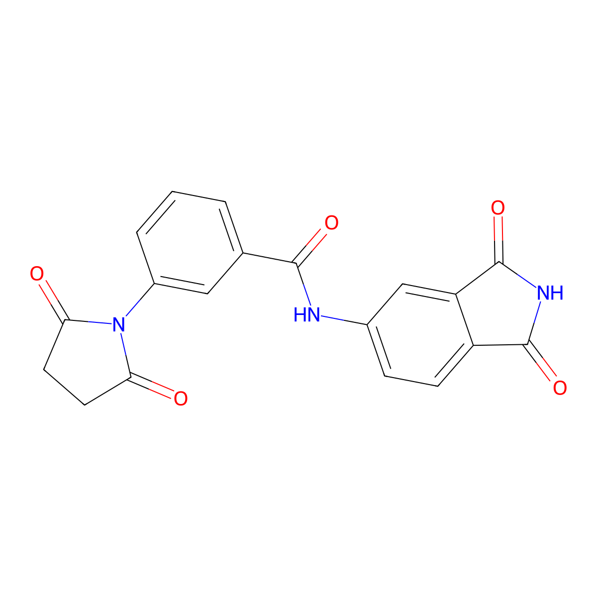 N-(1,3-dioxoisoindolin-5-yl)-3-(2,5-dioxopyrrolidin-1-yl)benzamide molecular structure, CAS 683235-65-6