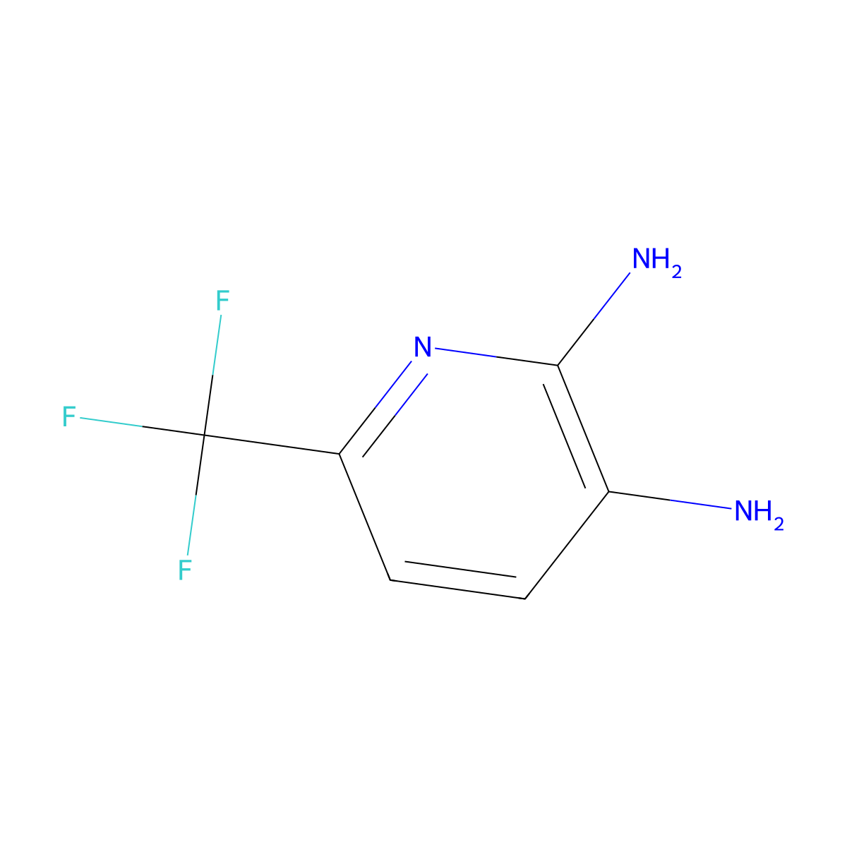 6-(Trifluoromethyl)pyridine-2,3-diamine molecular structure, CAS 683242-79-7