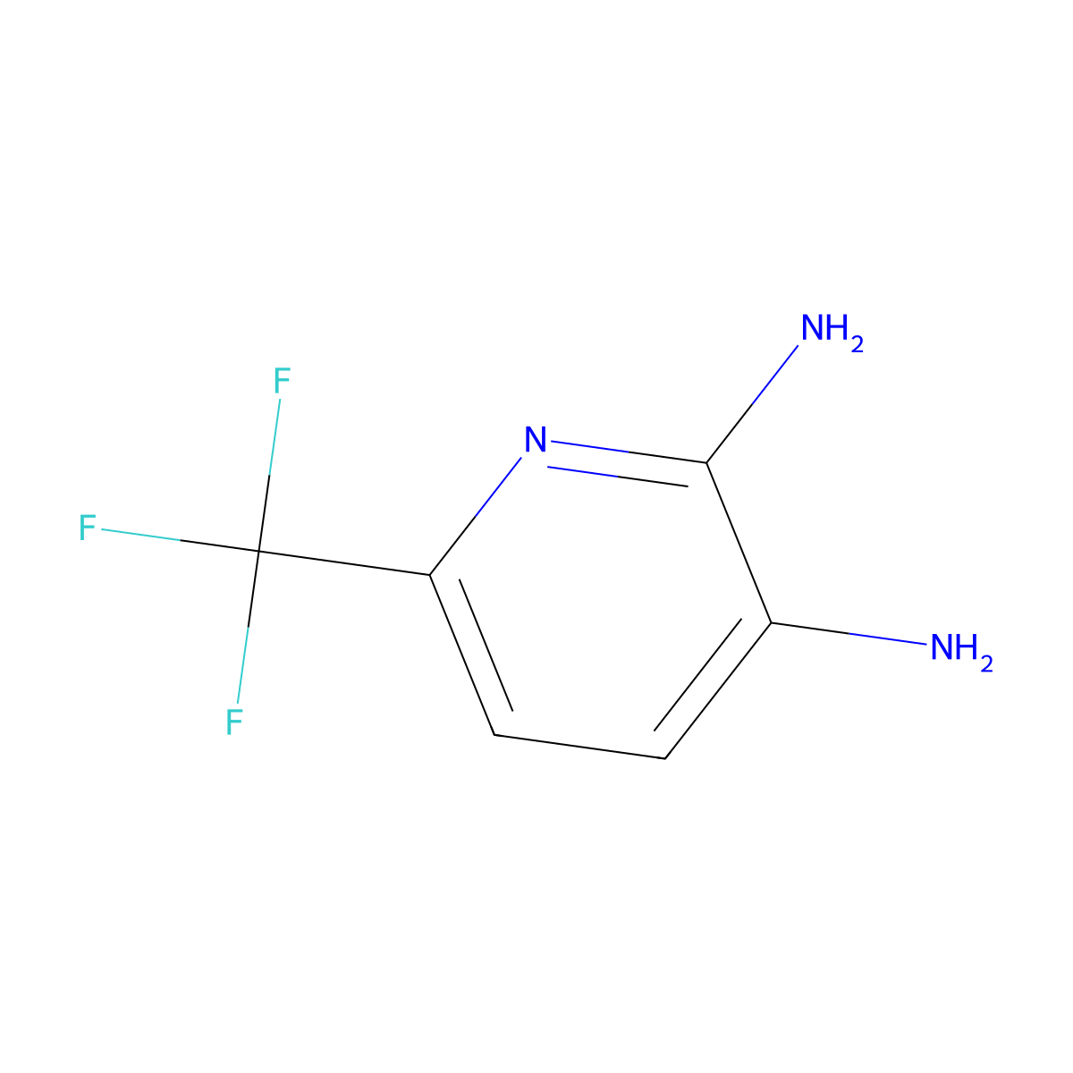 6-(Trifluoromethyl)pyridine-2,3-diamine molecular structure, CAS 683242-79-7