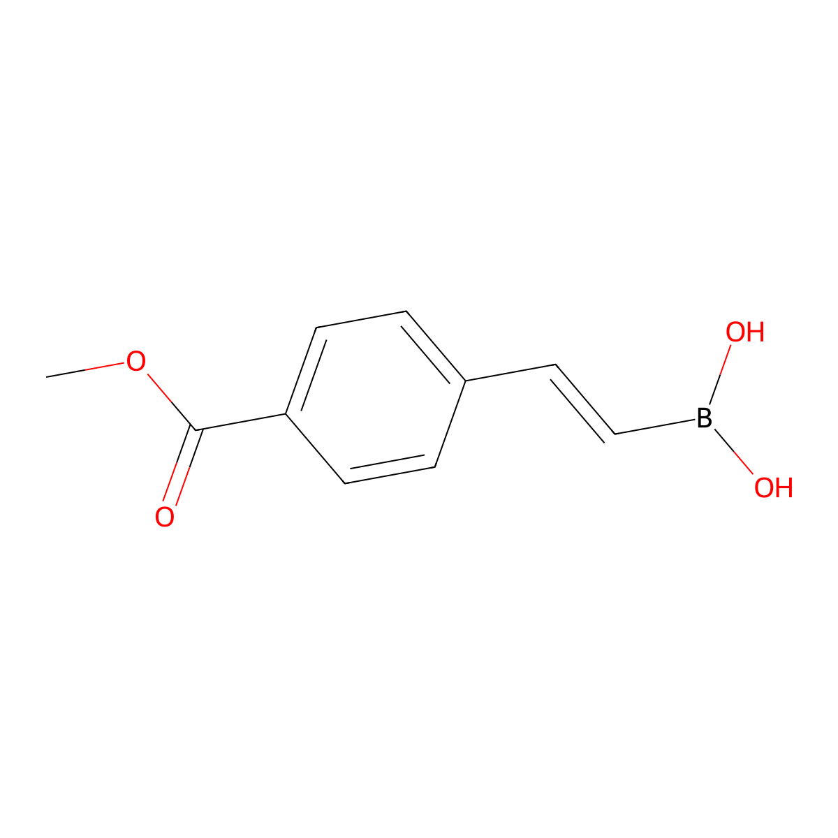 (E)-(4-(Methoxycarbonyl)styryl)boronic acid molecular structure, CAS 683246-60-8