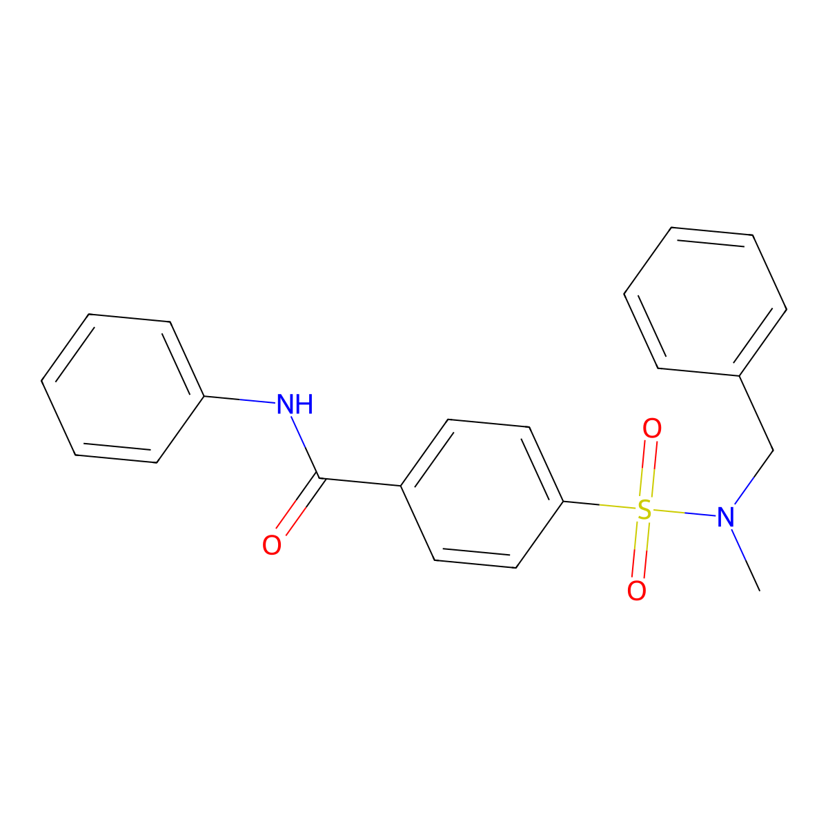 4-[benzyl(methyl)sulfamoyl]-N-phenylbenzamide molecular structure, CAS 683265-54-5