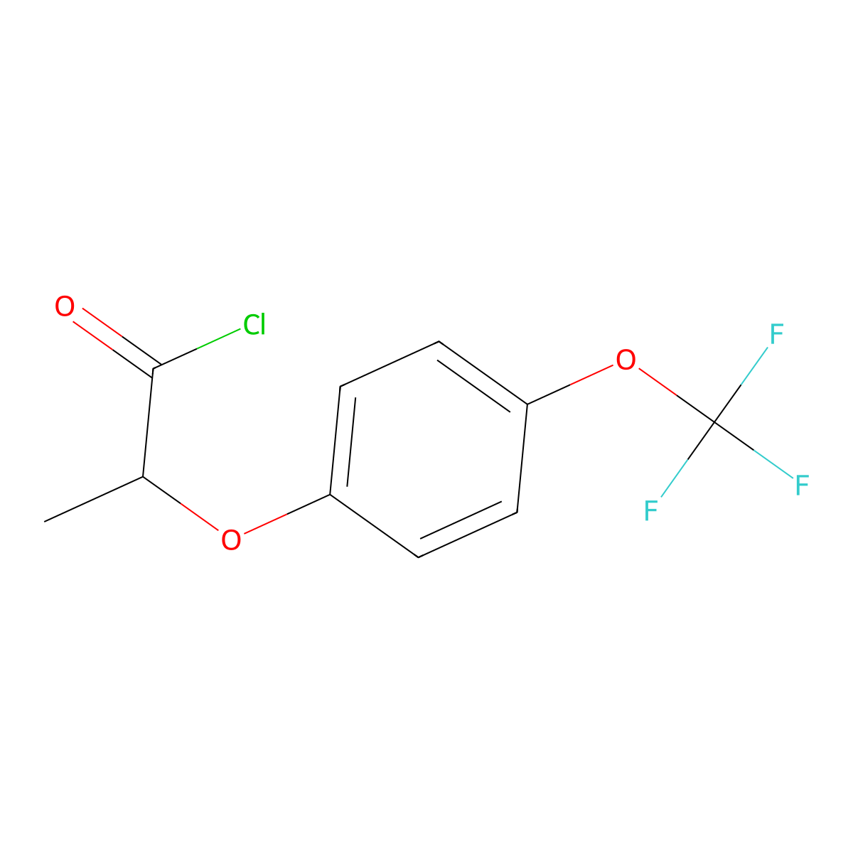 2-(4-(Trifluoromethoxy)phenoxy)propanoyl chloride molecular structure, CAS 683274-64-8