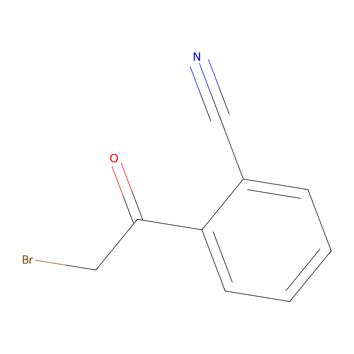 2-(2-Bromoacetyl)benzonitrile molecular structure, CAS 683274-86-4