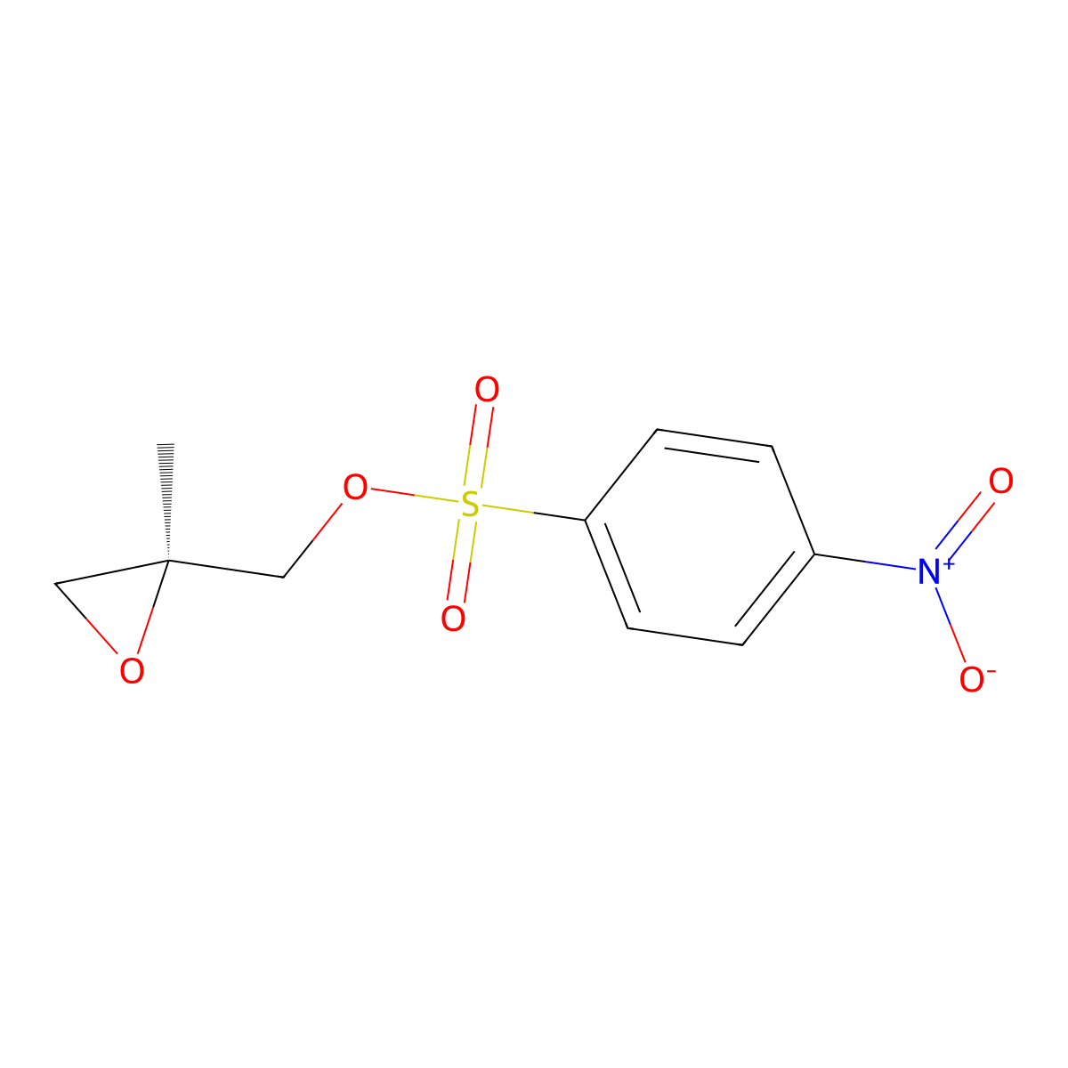 (S)-(2-Methyloxiran-2-yl)methyl 4-nitrobenzenesulfonate molecular structure, CAS 683276-63-3