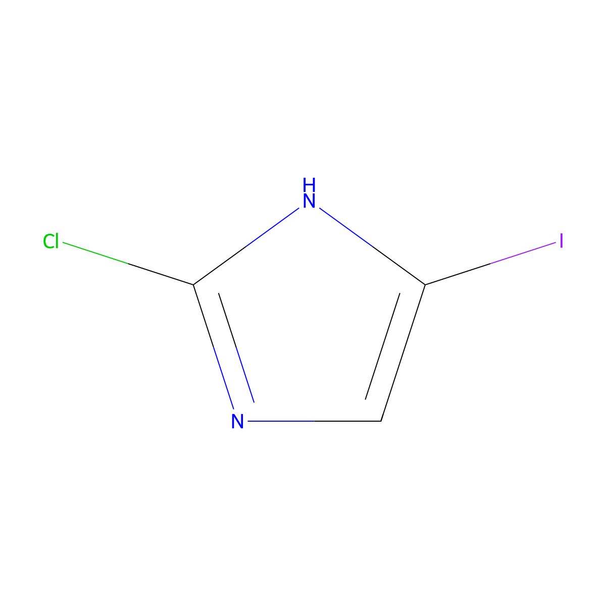 2-chloro-5-iodo-1H-imidazole molecular structure, CAS 683276-66-6