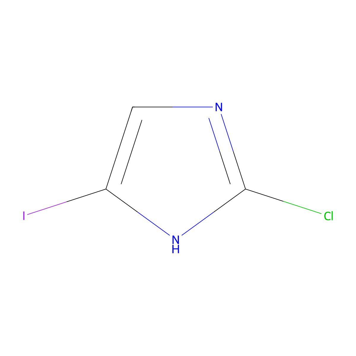 2-chloro-5-iodo-1H-imidazole molecular structure, CAS 683276-66-6