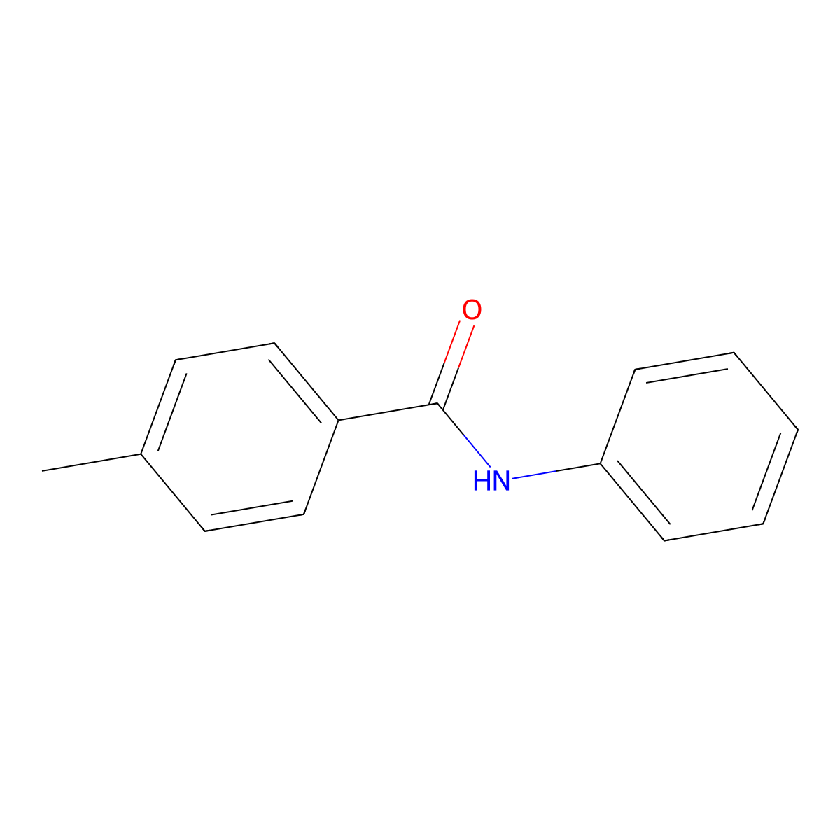 4-Methyl-N-phenylbenzamide molecular structure, CAS 6833-18-7
