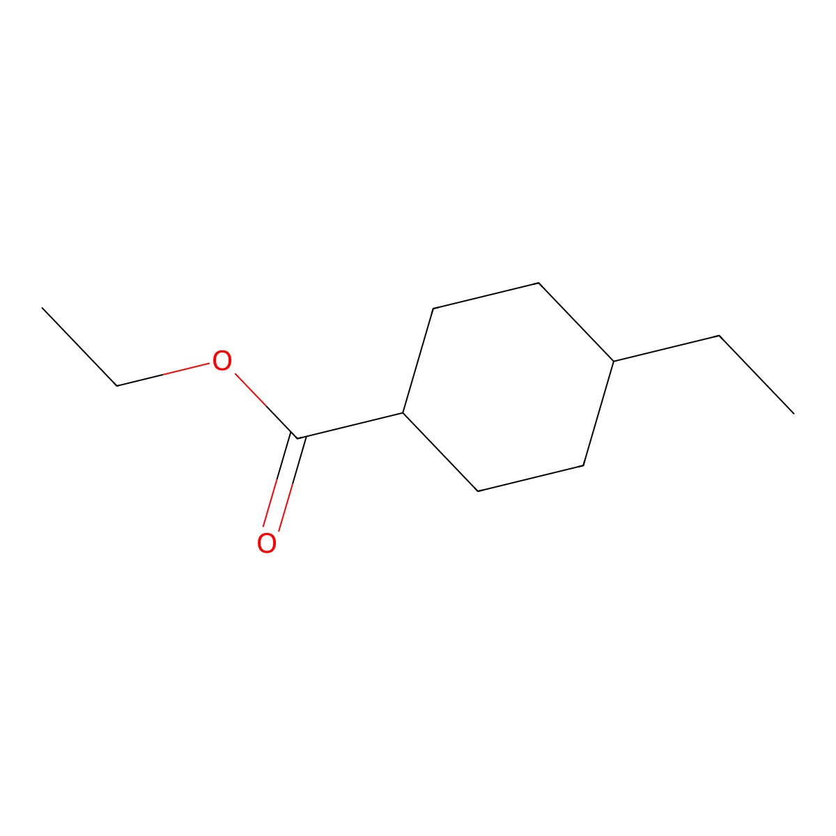 Ethyl 4-ethylcyclohexane-1-carboxylate molecular structure, CAS 6833-46-1