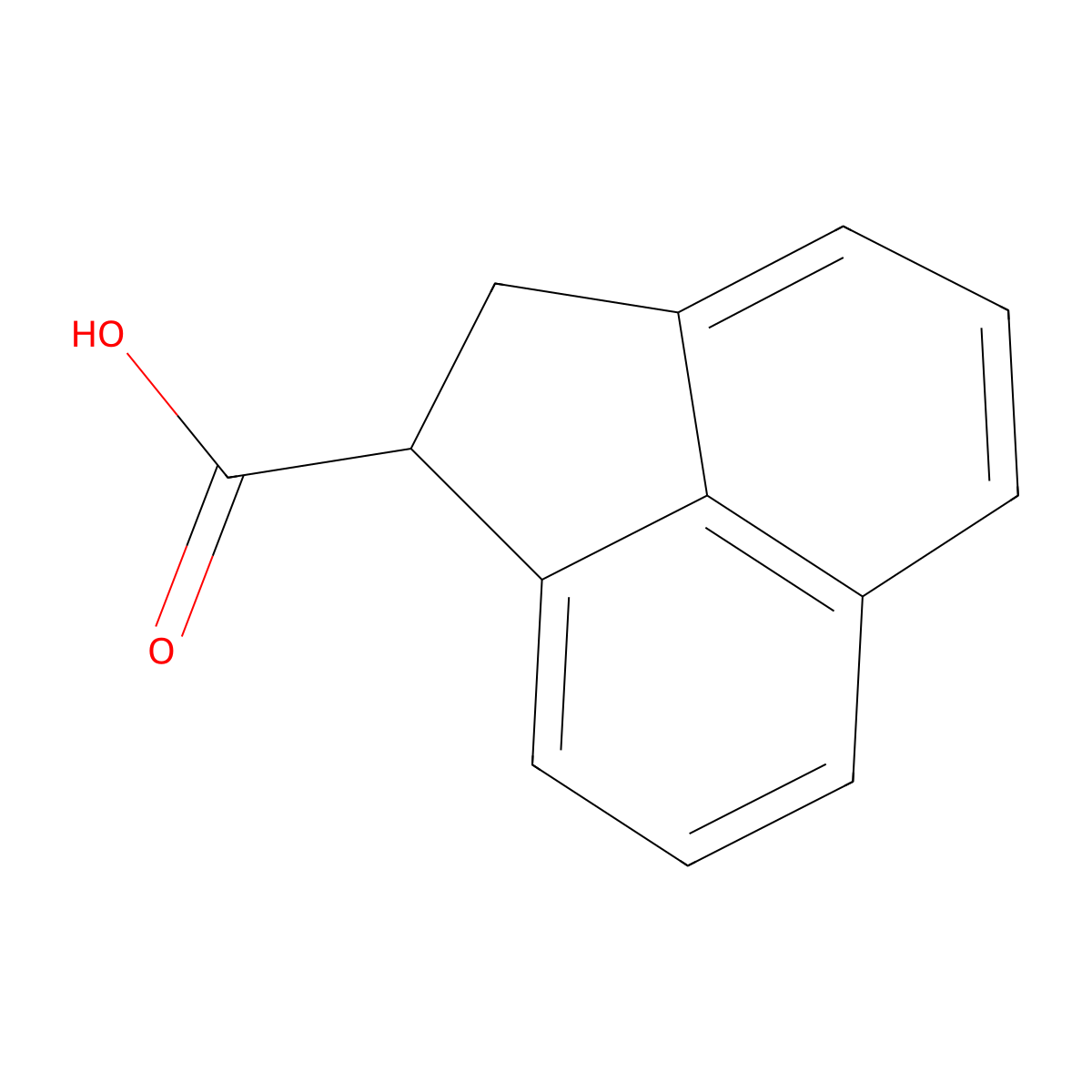 1,2-Dihydroacenaphthylene-1-carboxylic acid molecular structure, CAS 6833-51-8
