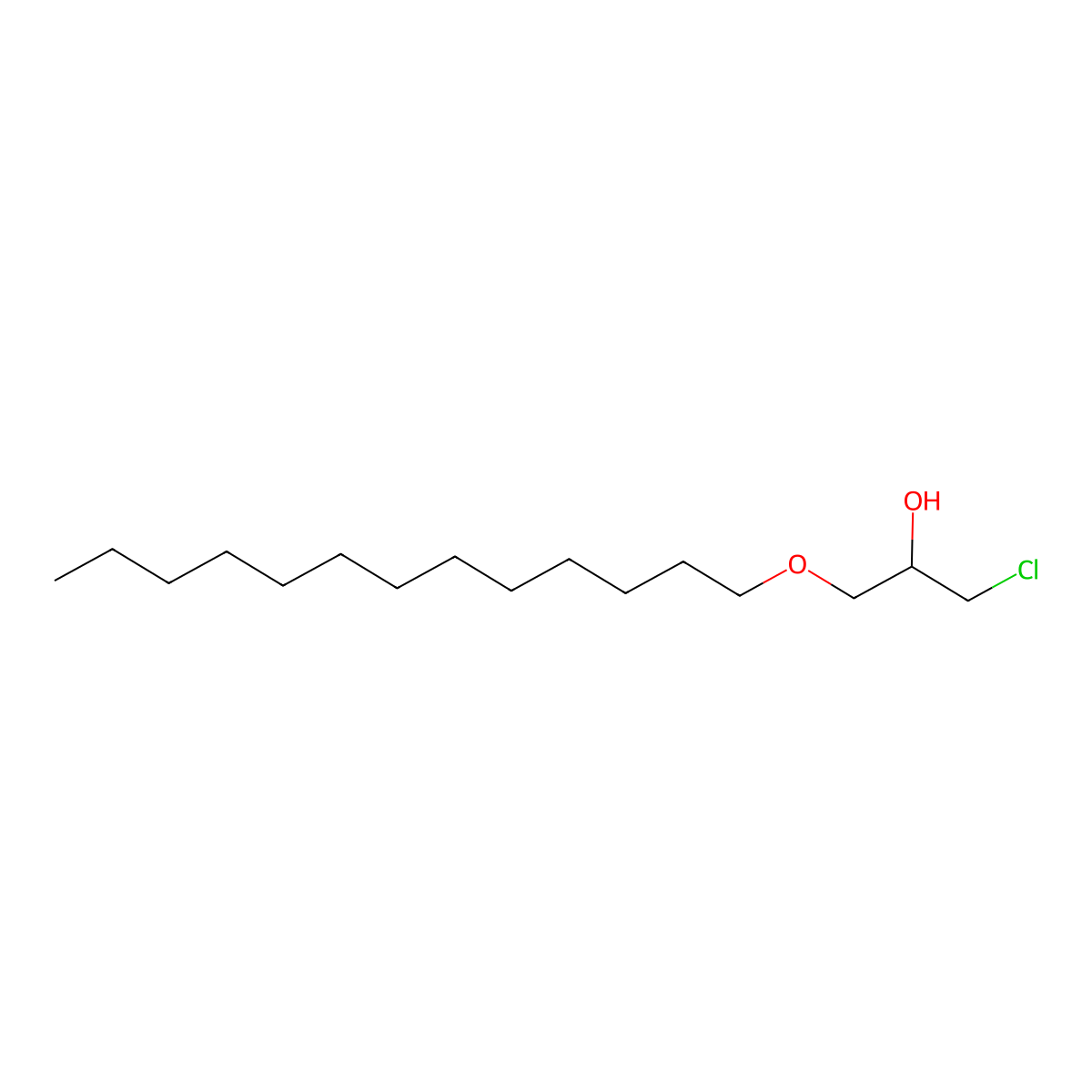 2-Propanol, 1-chloro-3-(tridecyloxy)- molecular structure, CAS 68334-56-5