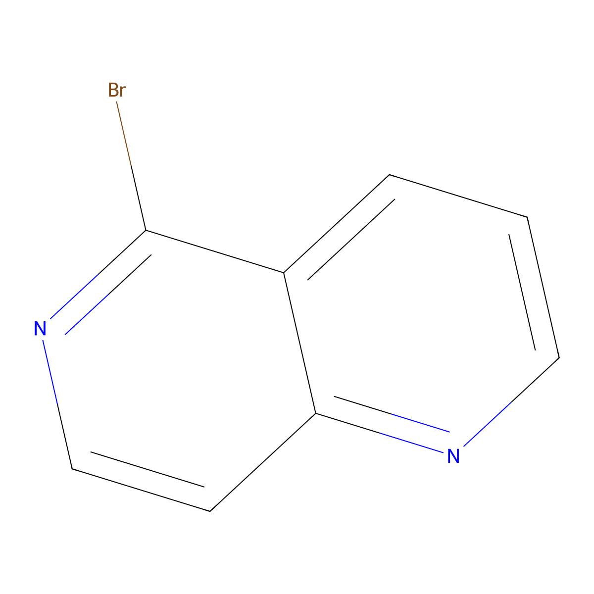 5-Bromo-1,6-naphthyridine molecular structure, CAS 68336-81-2