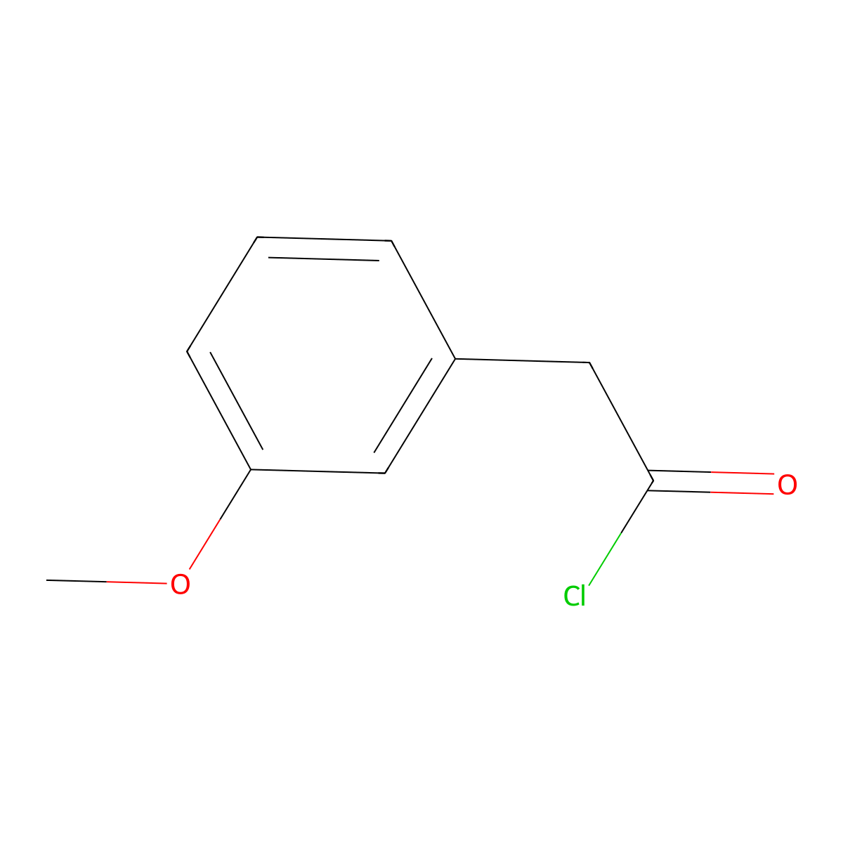3-Methoxyphenylacetyl chloride molecular structure, CAS 6834-42-0