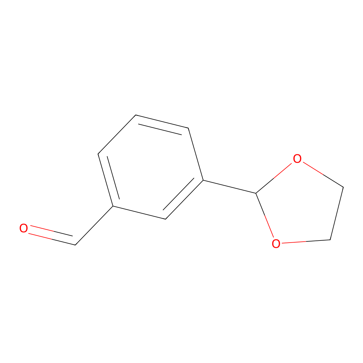 3-(1,3-Dioxolan-2-yl)benzaldehyde molecular structure, CAS 68348-23-2