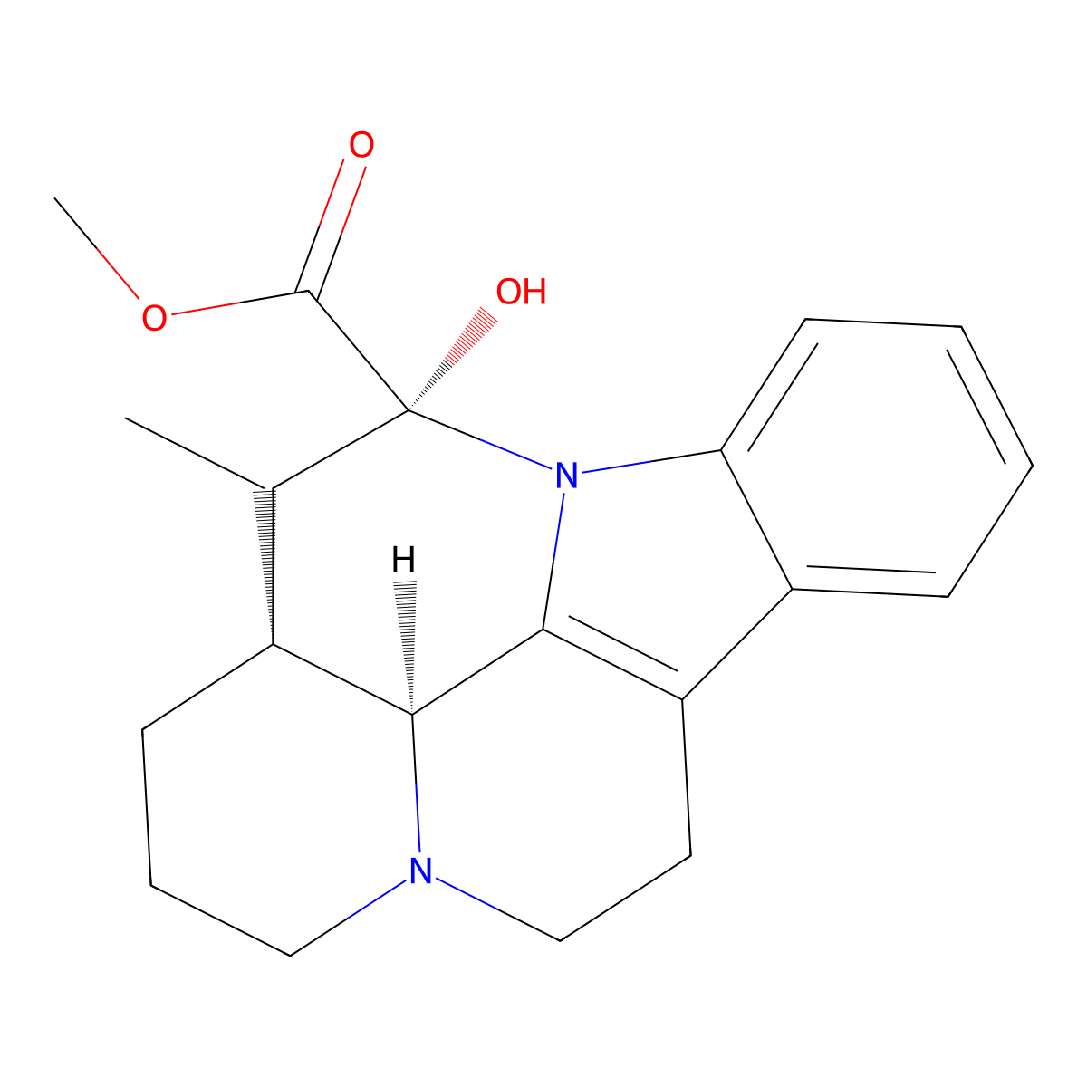 Epivincamine molecular structure, CAS 6835-99-0