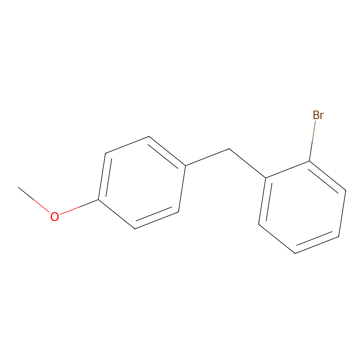 1-Bromo-2-(4-methoxybenzyl)benzene molecular structure, CAS 68355-78-2