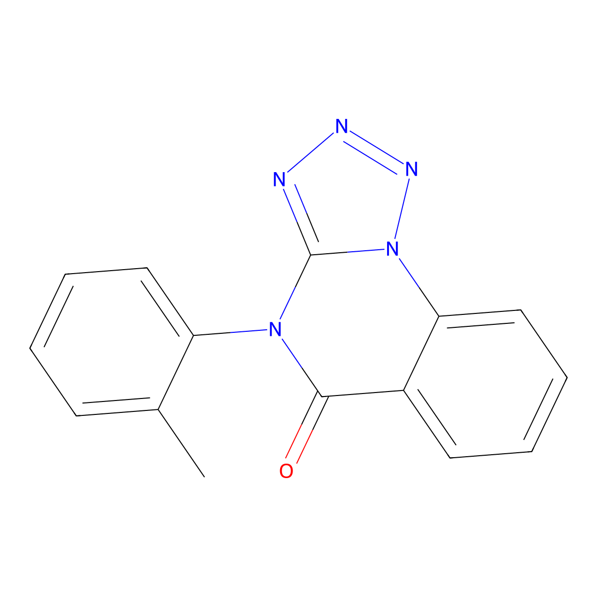 4-(o-tolyl)tetrazolo[1,5-a]quinazolin-5(4H)-one molecular structure, CAS 68357-69-7