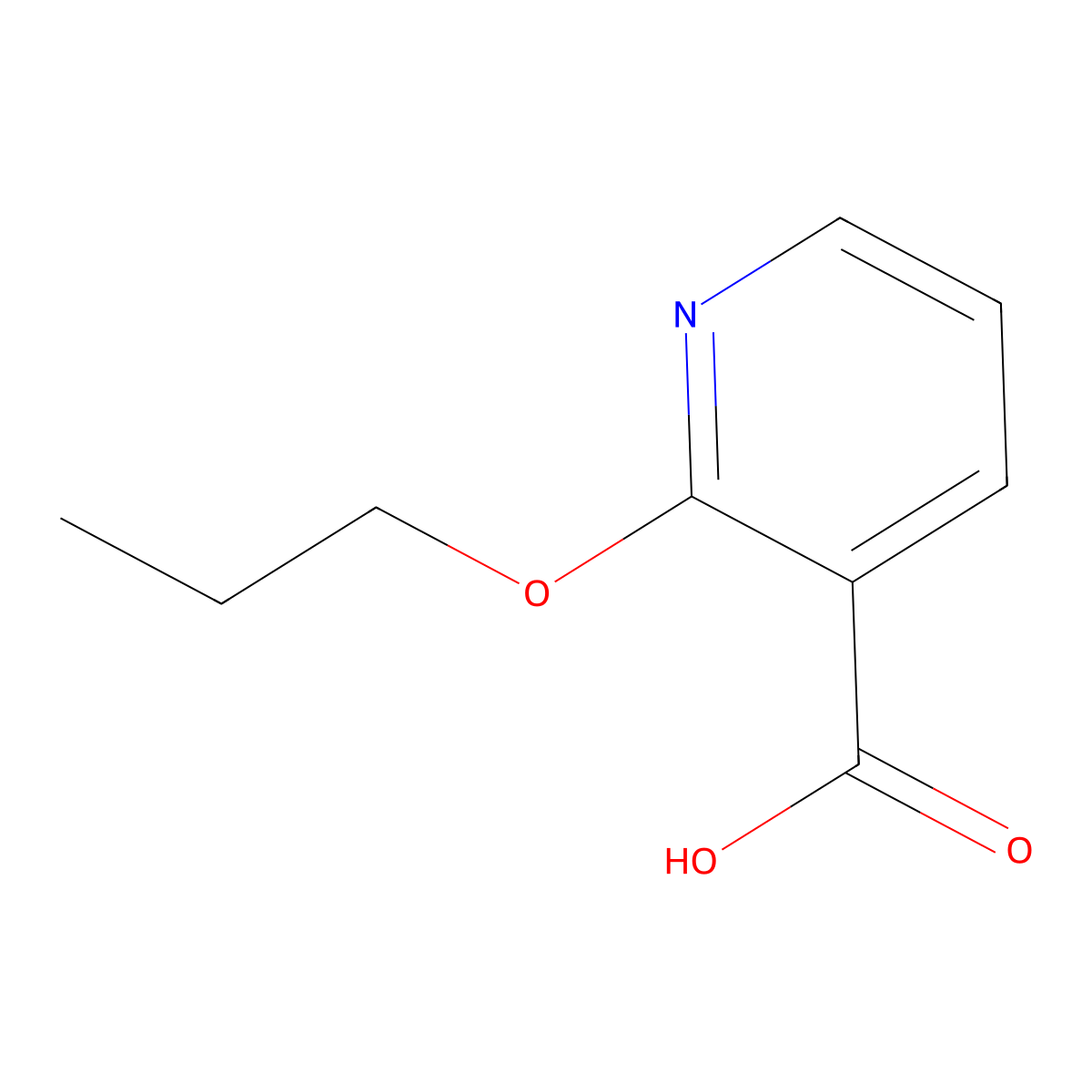 2-Propoxynicotinic acid molecular structure, CAS 68359-09-1