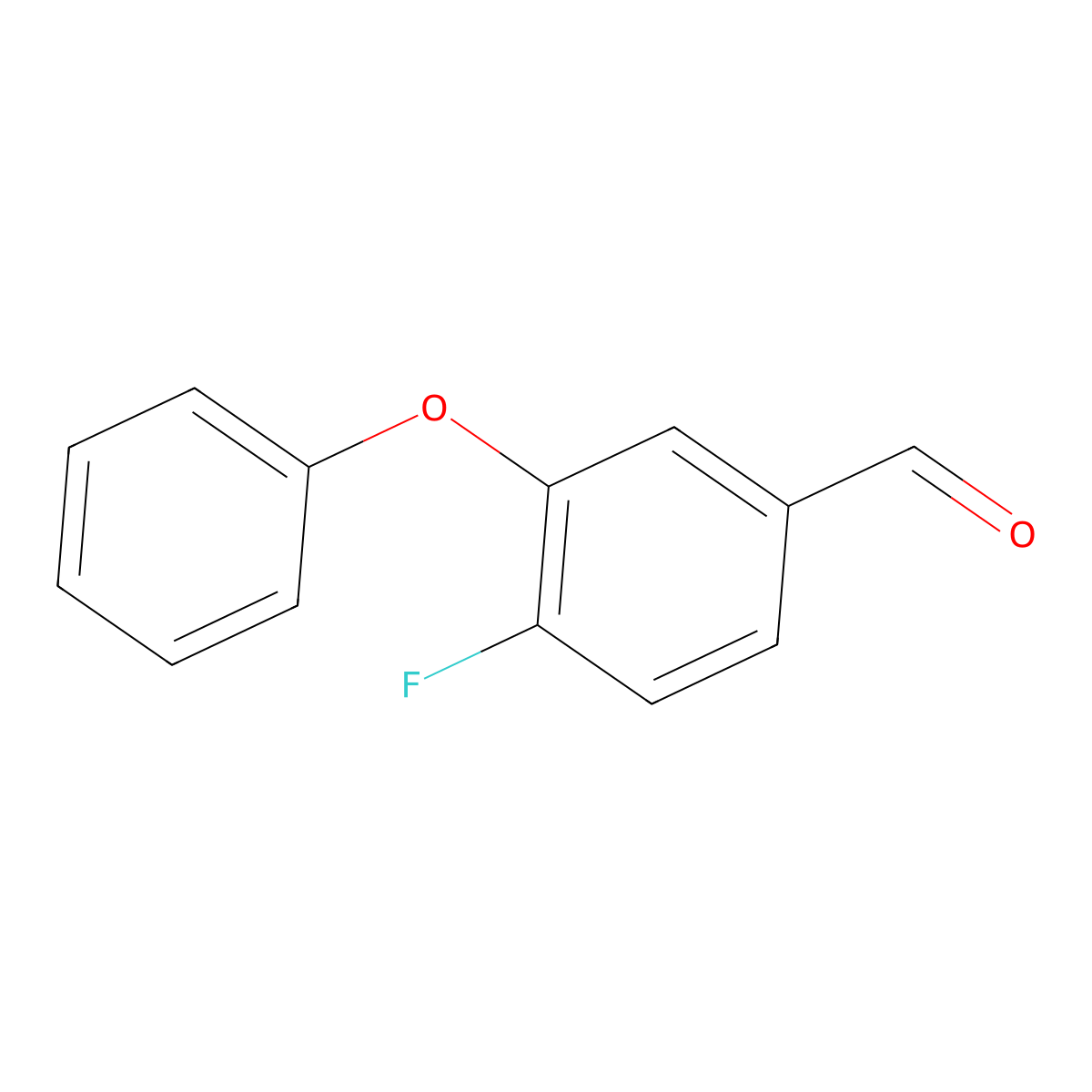 4-Fluoro-3-phenoxybenzaldehyde molecular structure, CAS 68359-57-9