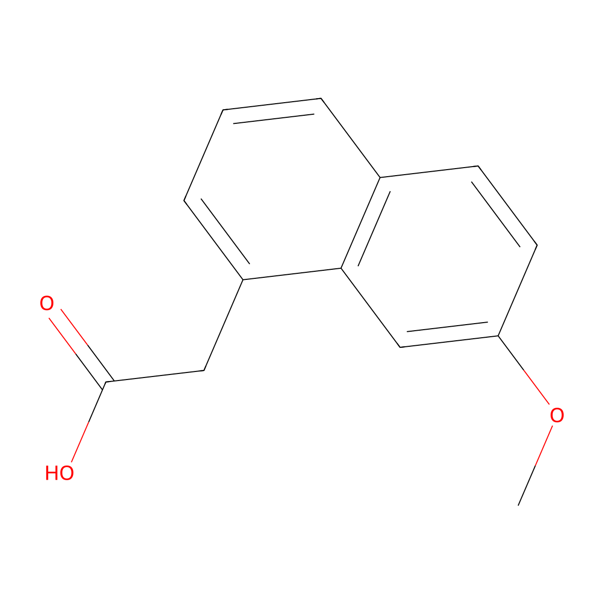 2-(7-Methoxynaphthalen-1-yl)acetic acid molecular structure, CAS 6836-22-2
